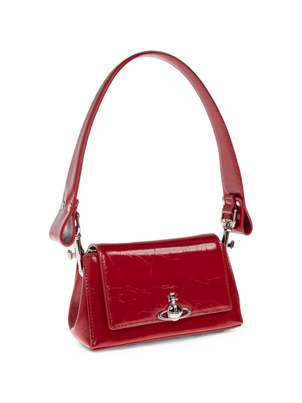 Vivienne Westwood Leren schoudertas Rood