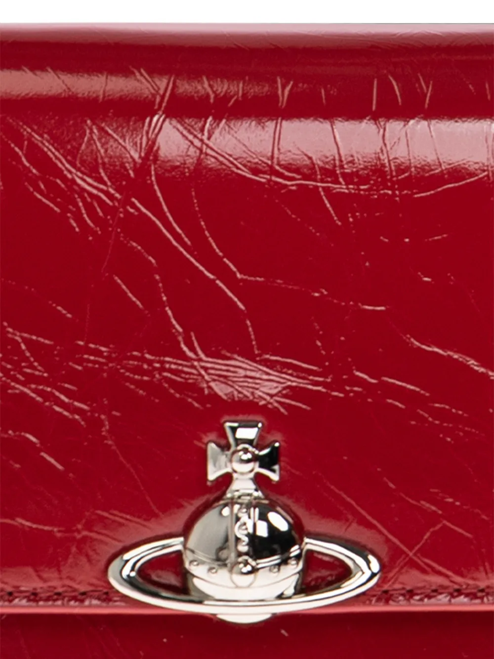 Vivienne Westwood Leren schoudertas Rood
