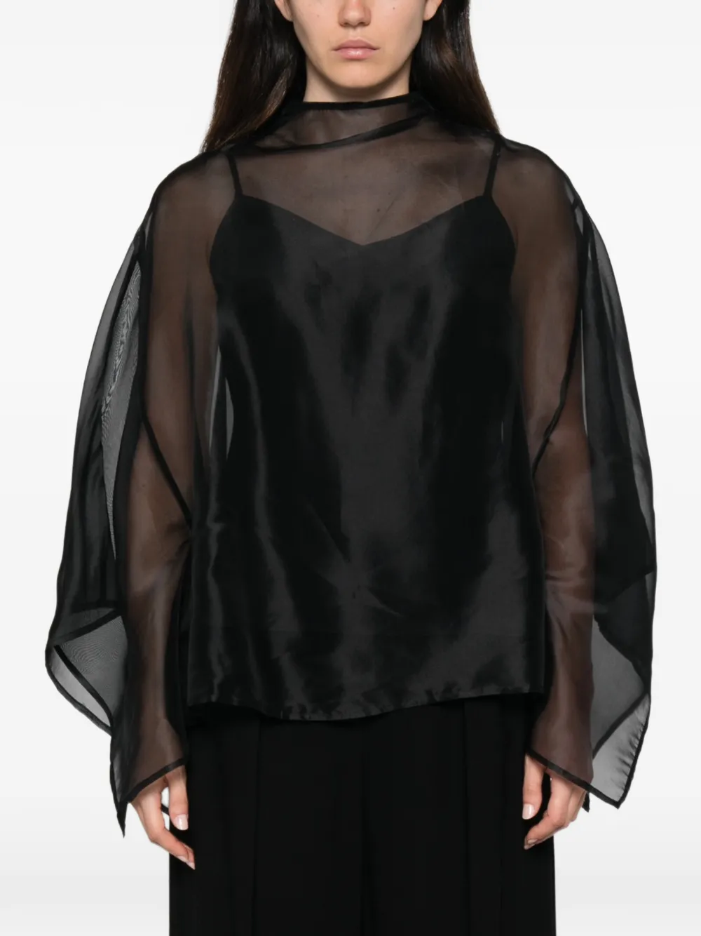 STAUD Fia blouse Zwart