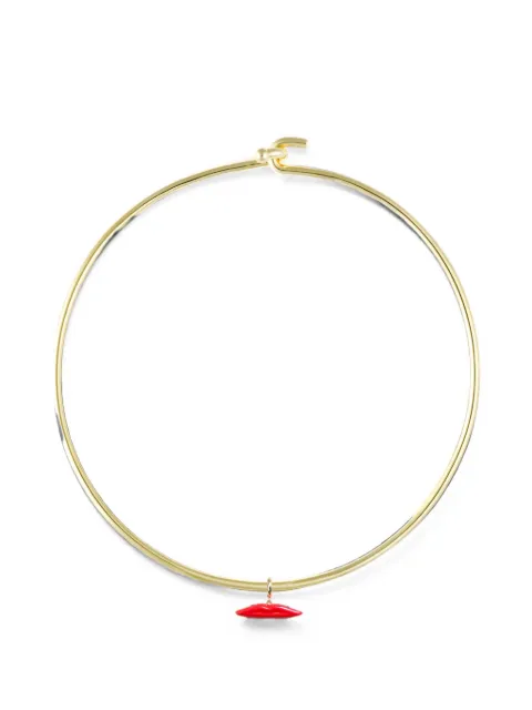 Eshvi red-lips necklace