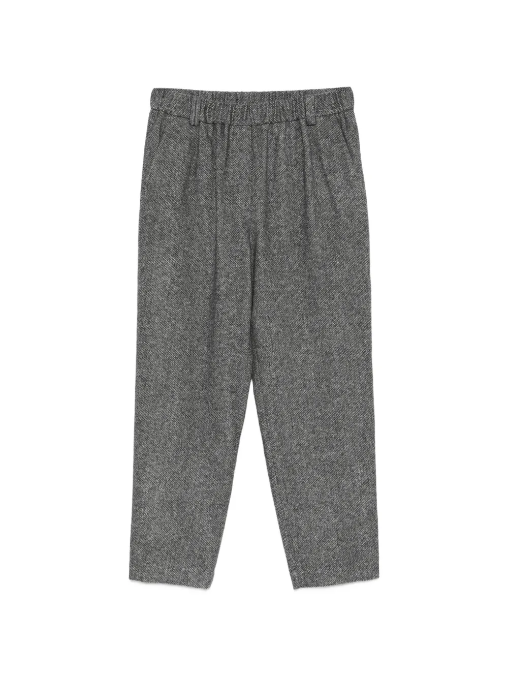 Antonelli herringbone-pattern elasticated-waistband trousers - Gris Antonelli herringbone-pattern elasticated-waistband trousers - Gris
