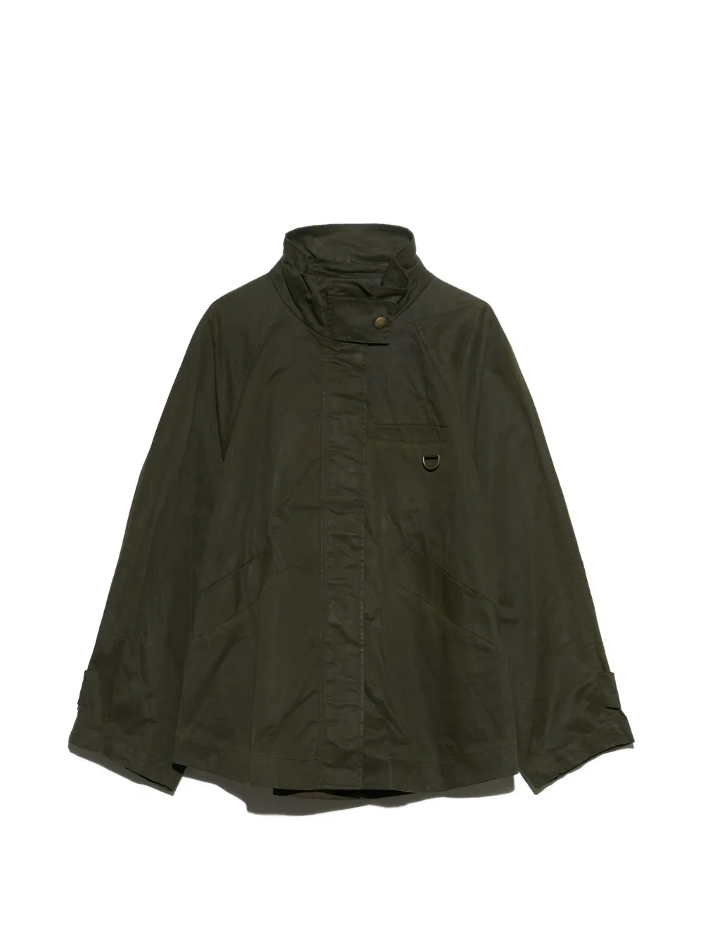 BIMBA Y LOLA khaki coated A-line trench jacket