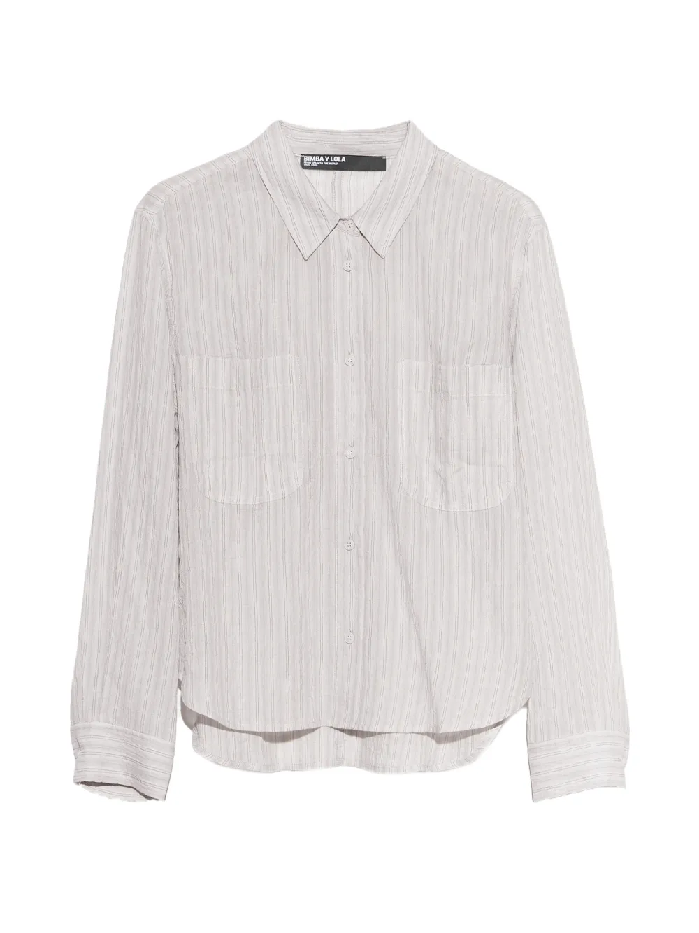 BIMBA Y LOLA light-grey straight-cut feminine shirt