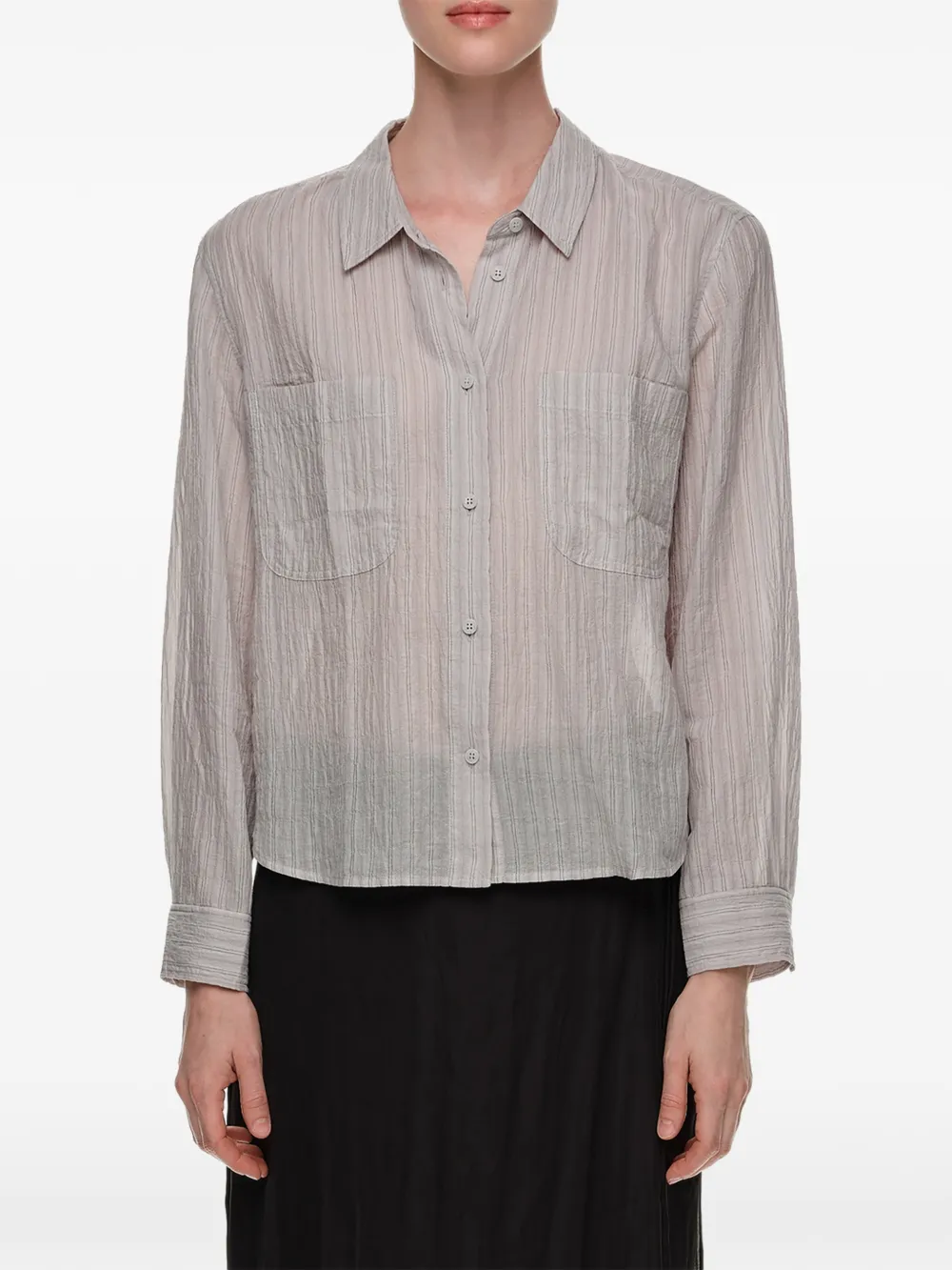 BIMBA Y LOLA Blouse met rechte pasvorm Beige