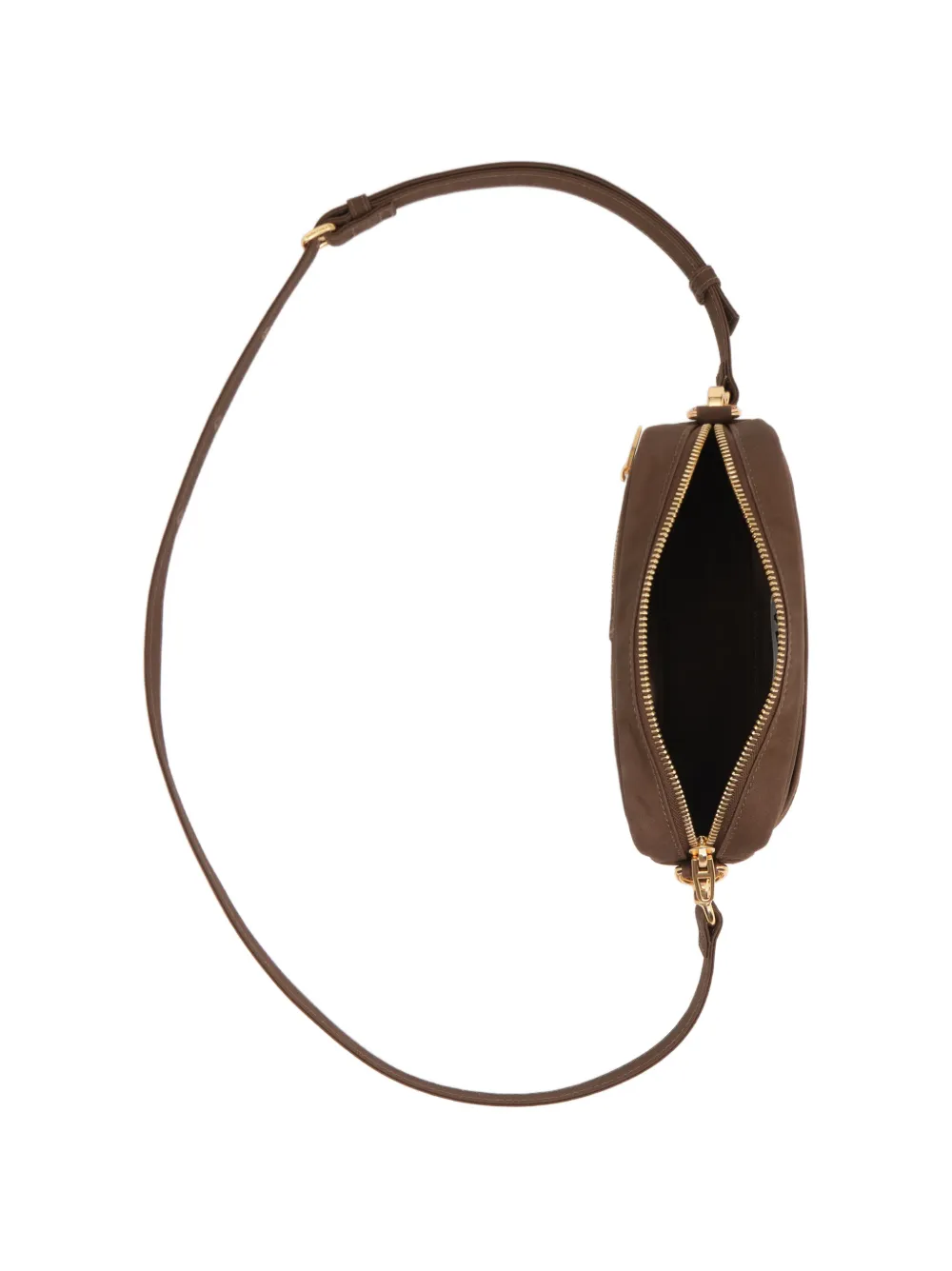 BIMBA Y LOLA Kleine katoenen crossbodytas Bruin