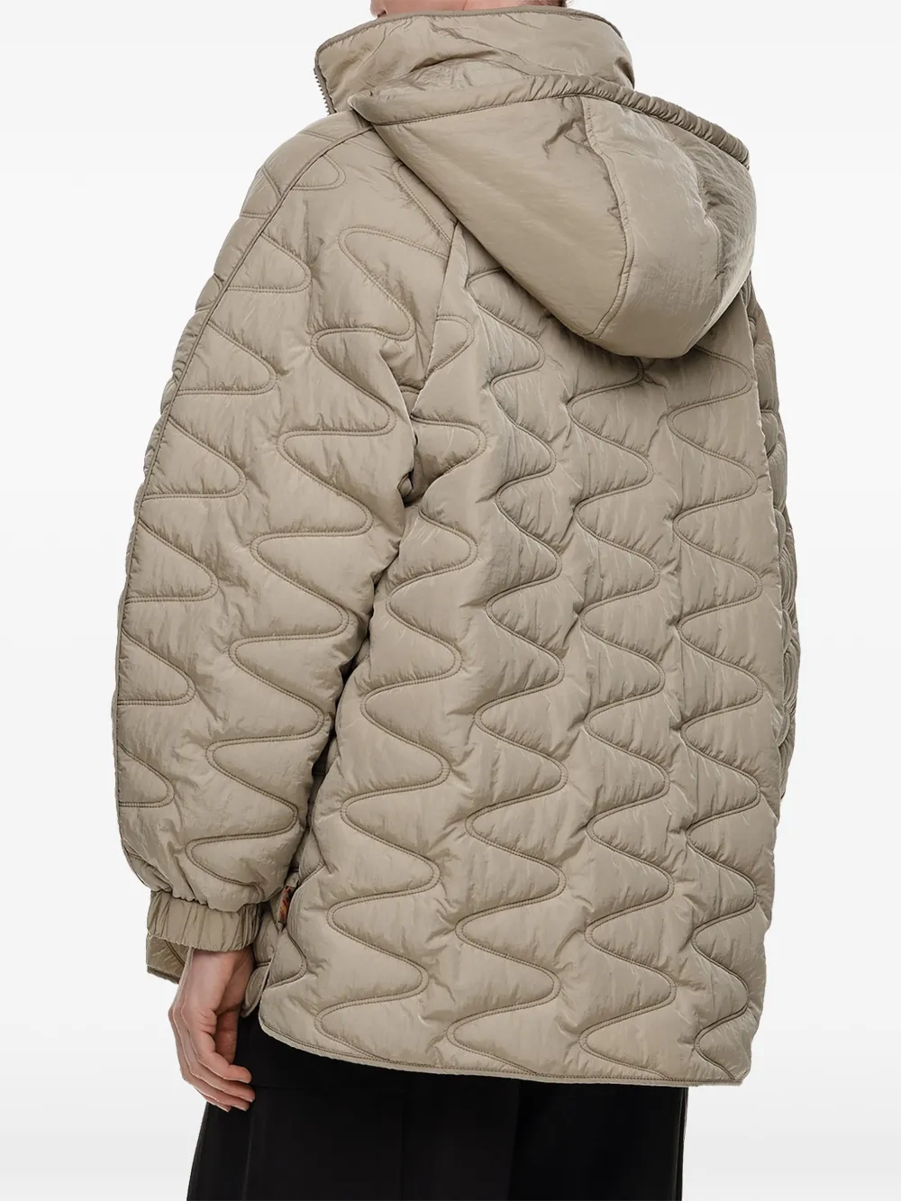 BIMBA Y LOLA Gewatteerde trenchcoat met A-lijn Beige