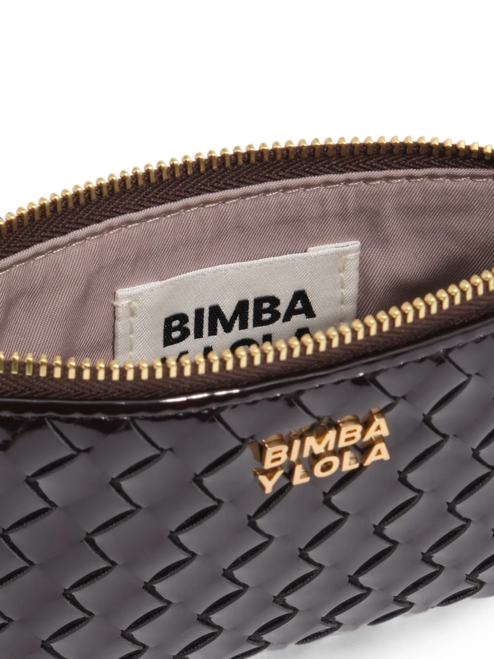 BIMBA Y LOLA Gevlochten portemonnee Zwart