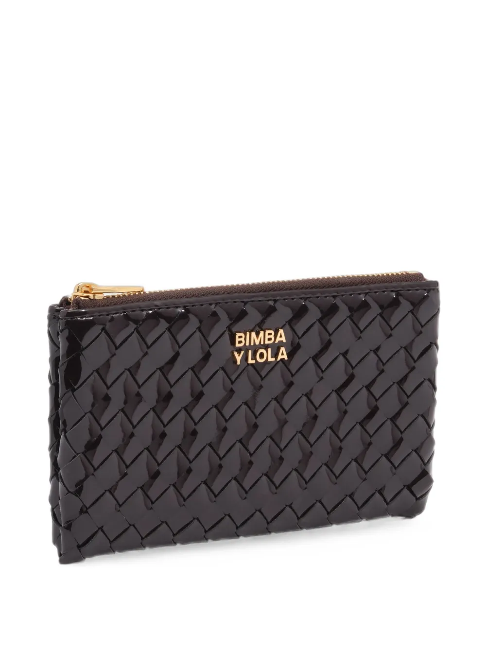 BIMBA Y LOLA eggplant plaited coin purse