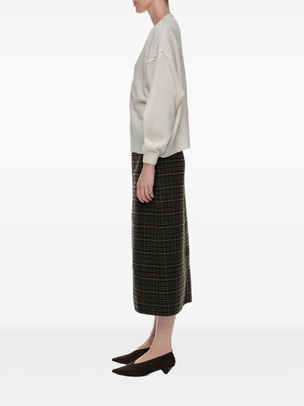 BIMBA Y LOLA Wollen trui met V-hals Beige