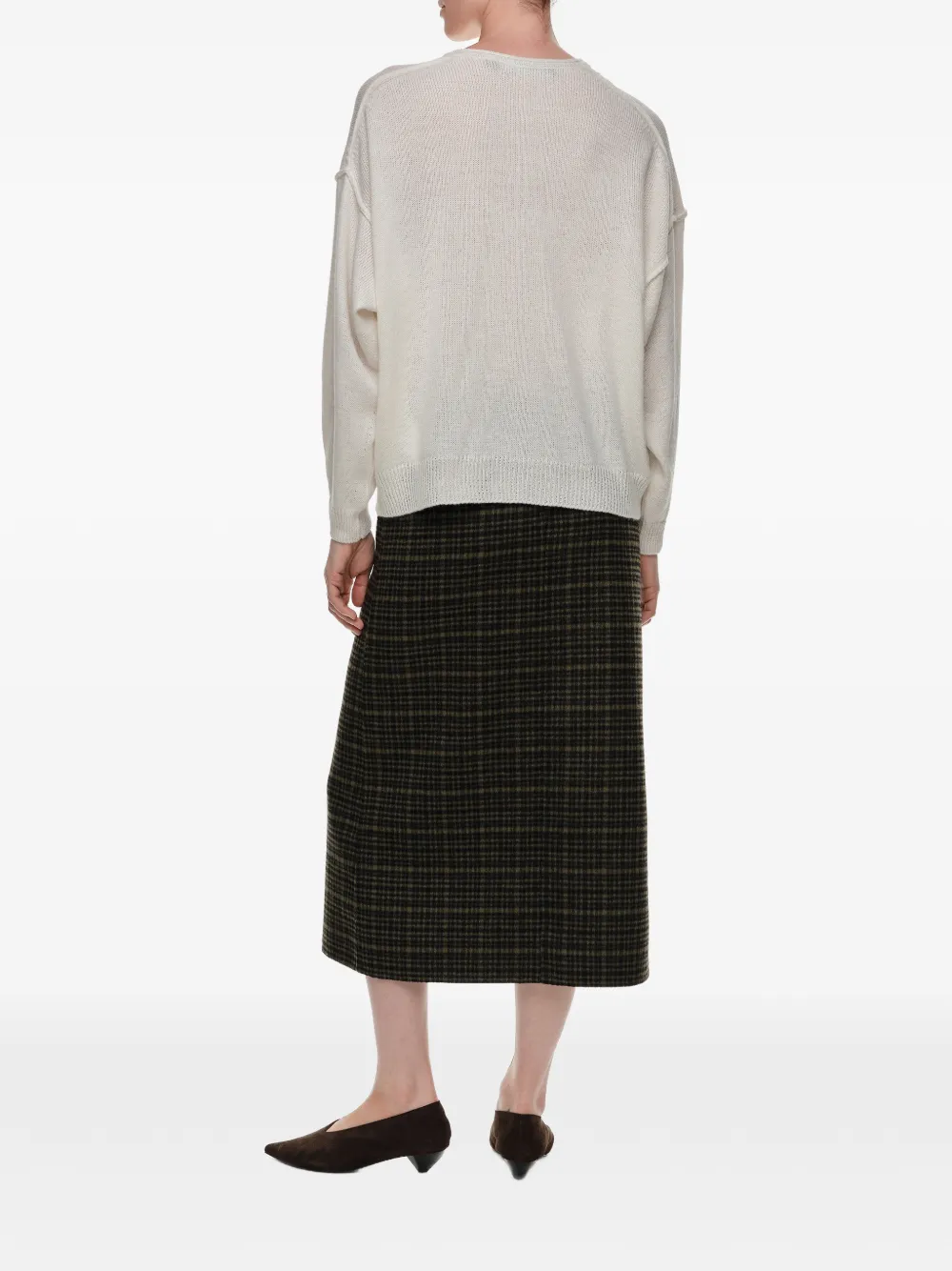 BIMBA Y LOLA Wollen trui met V-hals Beige