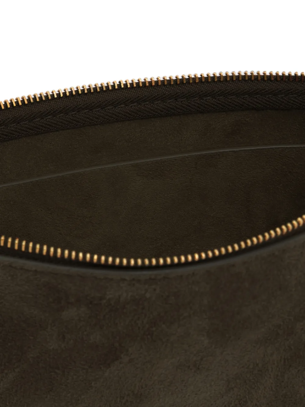 BIMBA Y LOLA Kleine suède clutch Bruin