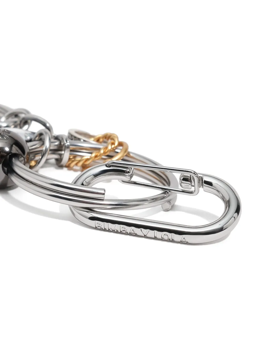 BIMBA Y LOLA Metalen sleutelhanger voor meerdere sleutels Zilver