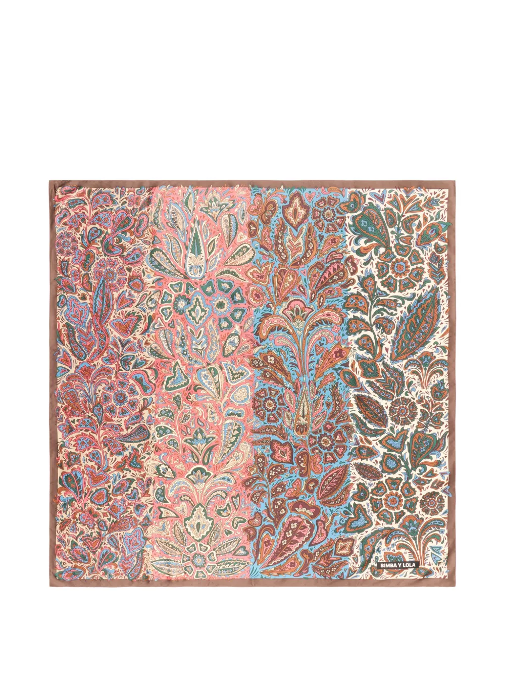 BIMBA Y LOLA Schal mit Paisley-Streifen - Rosa