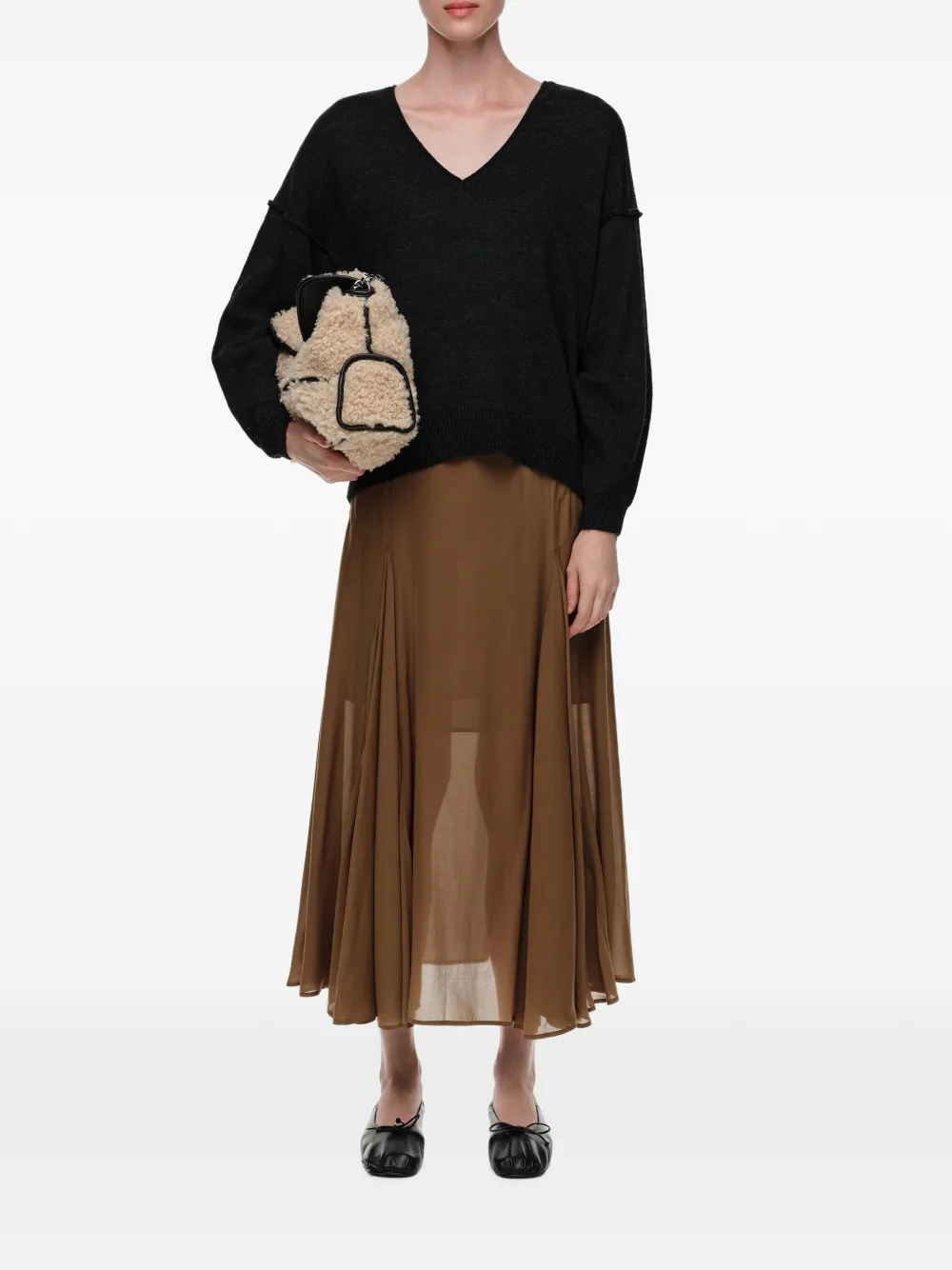 BIMBA Y LOLA Rok met A-lijn Bruin