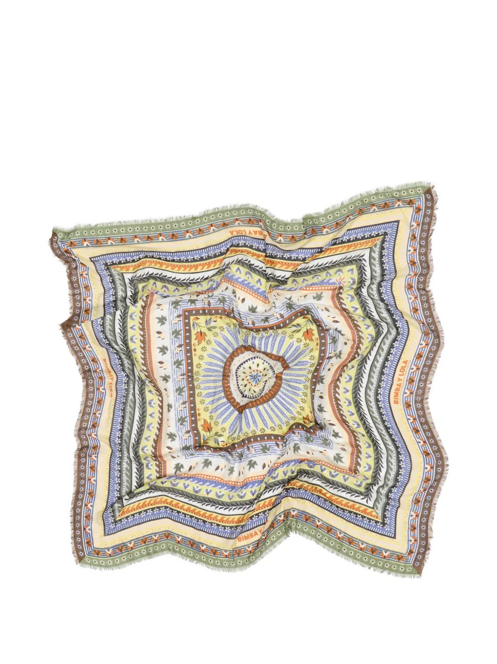 BIMBA Y LOLA Sjaal met concentrische omlijstingen Beige
