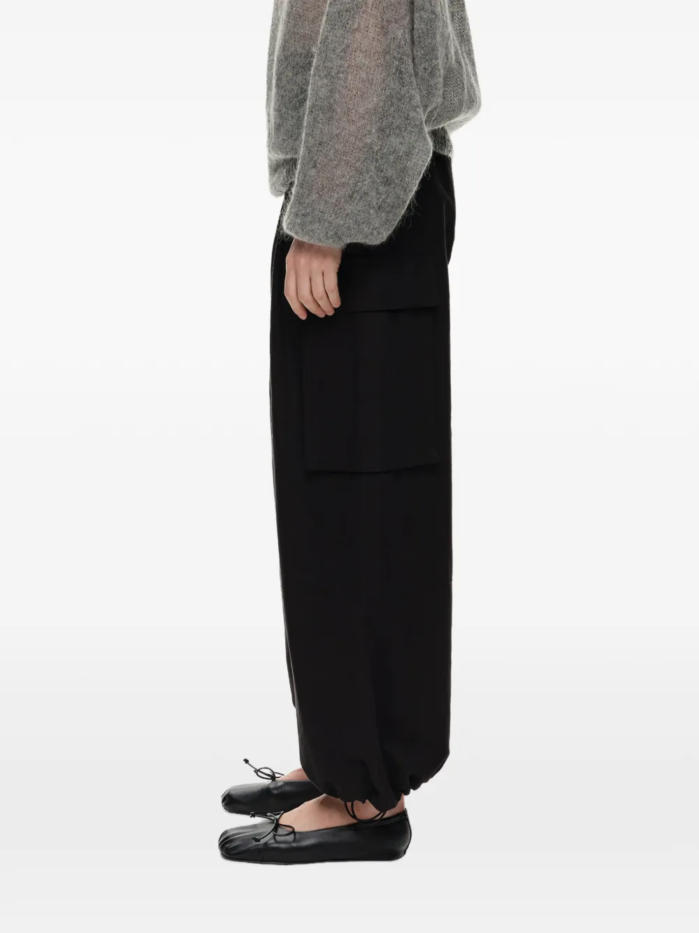 BIMBA Y LOLA Cargo broek met wijde pijpen Zwart
