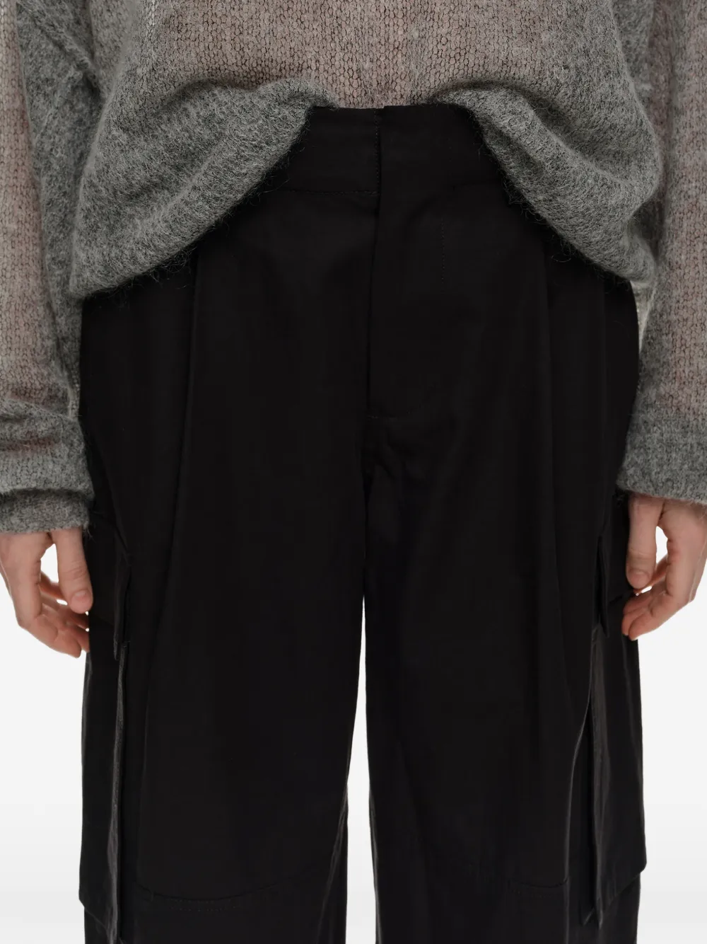 BIMBA Y LOLA Cargo broek met wijde pijpen Zwart