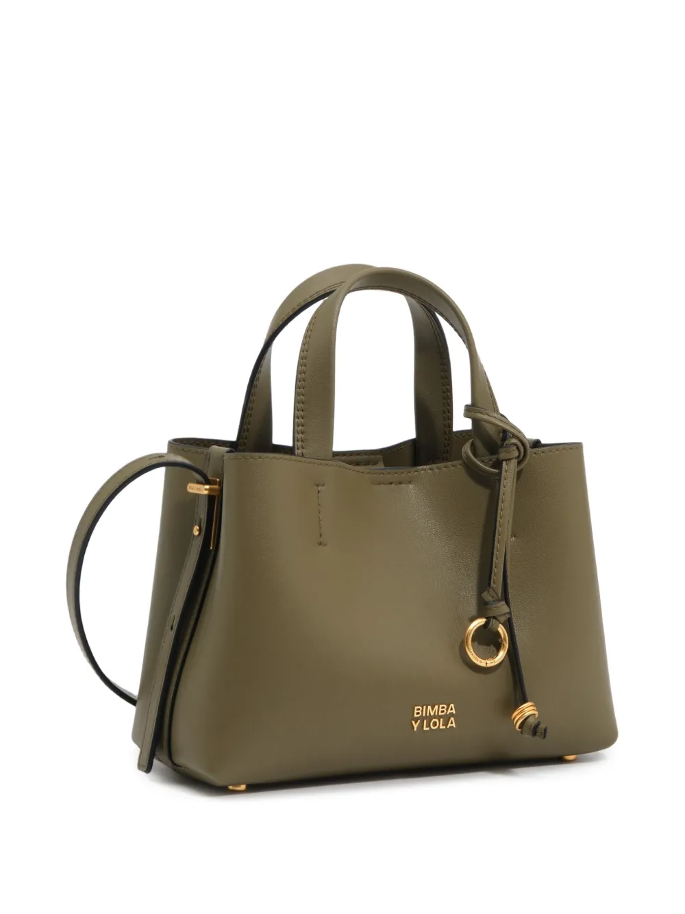 BIMBA Y LOLA petit sac cabas en cuir - Vert BIMBA Y LOLA petit sac cabas en cuir - Vert