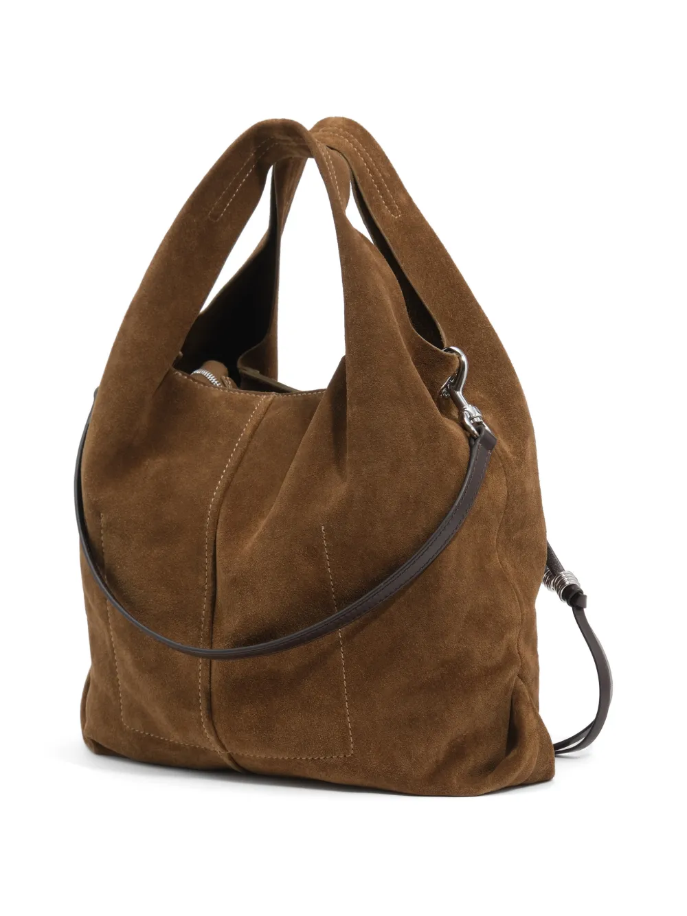 BIMBA Y LOLA Medium Paper suède tas Bruin