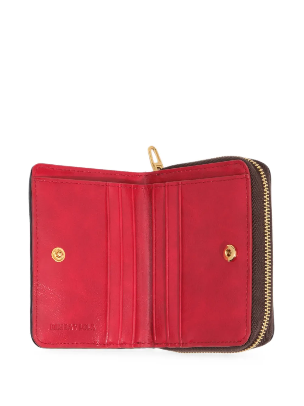 BIMBA Y LOLA eggplant plaited flap purse Paars
