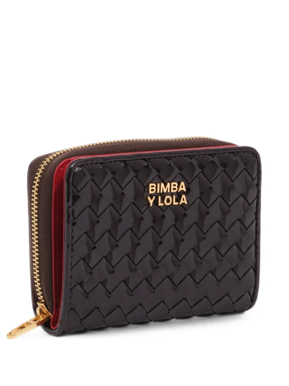 BIMBA Y LOLA eggplant plaited flap purse - Viola