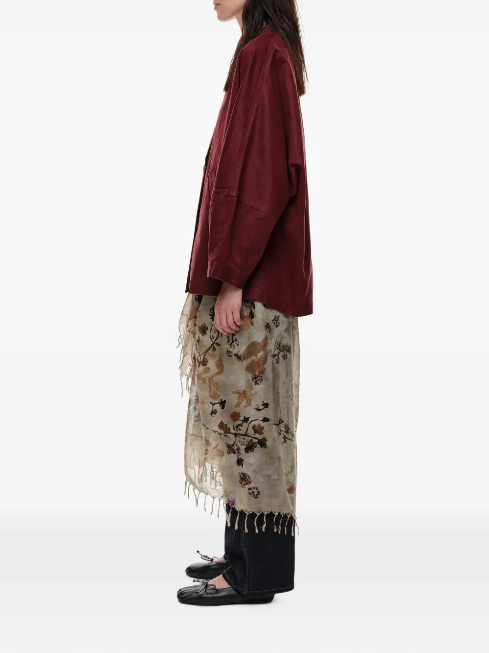 BIMBA Y LOLA Korte gecoate trenchcoat Rood
