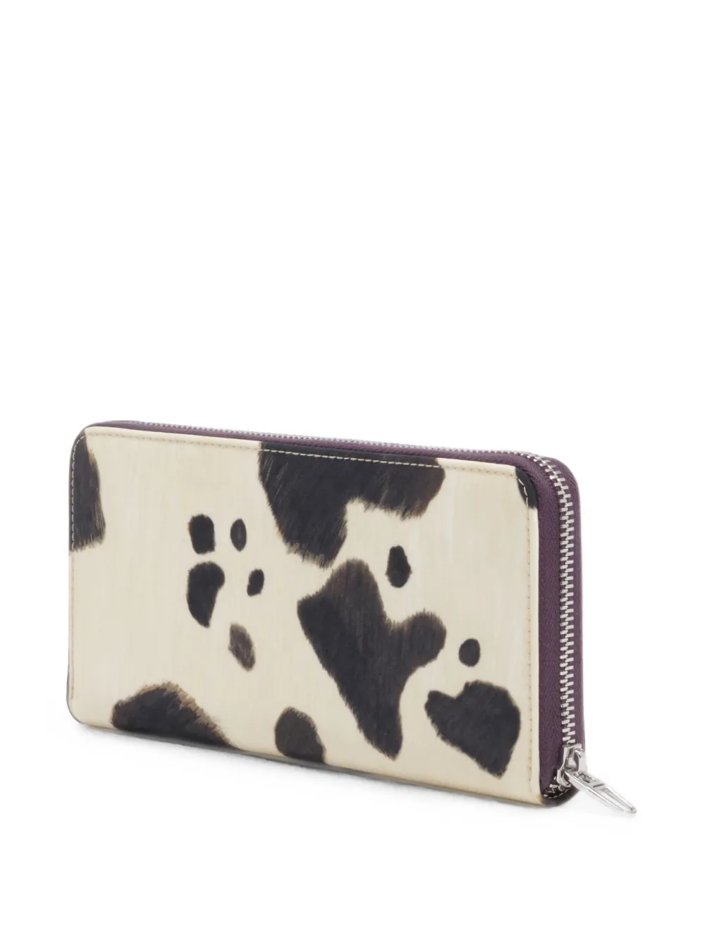BIMBA Y LOLA Grote Pony portemonnee met rits Beige