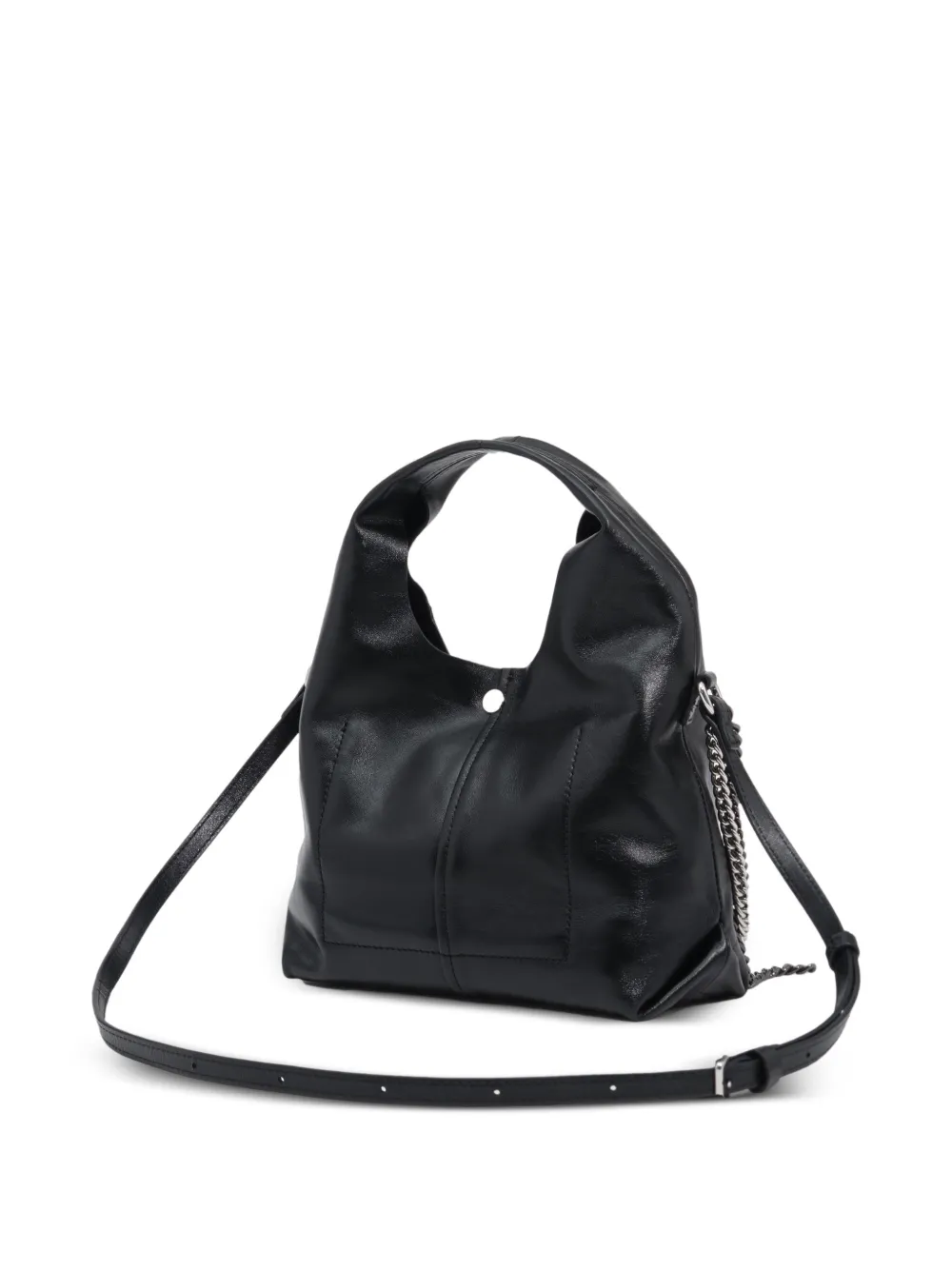 BIMBA Y LOLA Kleine Paper leren tas Zwart