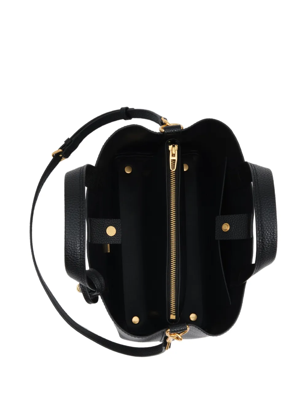 BIMBA Y LOLA Medium Chihuahua leren shopper Zwart
