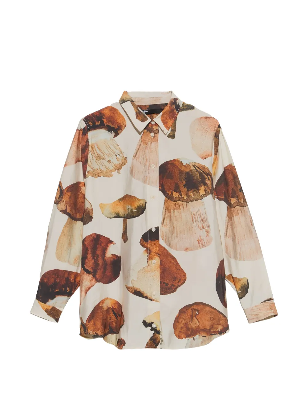 BIMBA Y LOLA off-white straight-cut Funghi shirt