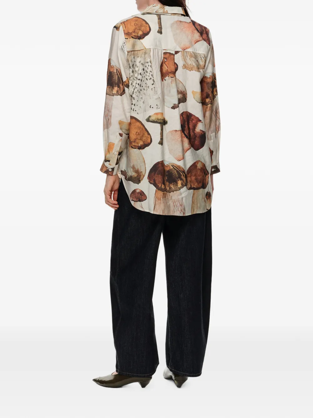 BIMBA Y LOLA Funghi recht gesneden blouse Beige