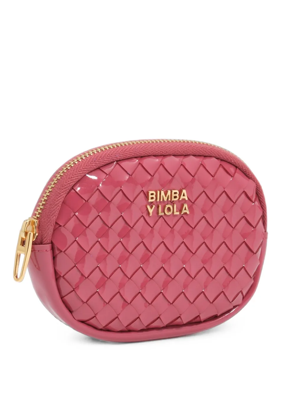 BIMBA Y LOLA Ovales Portemonnaie mit Ziernaht - Rosa