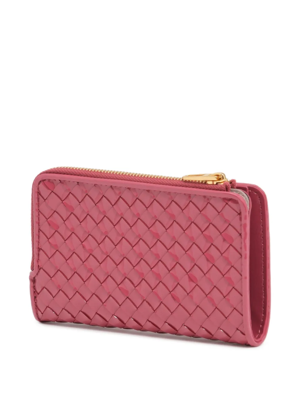 BIMBA Y LOLA Compacte gevlochten portemonnee Roze