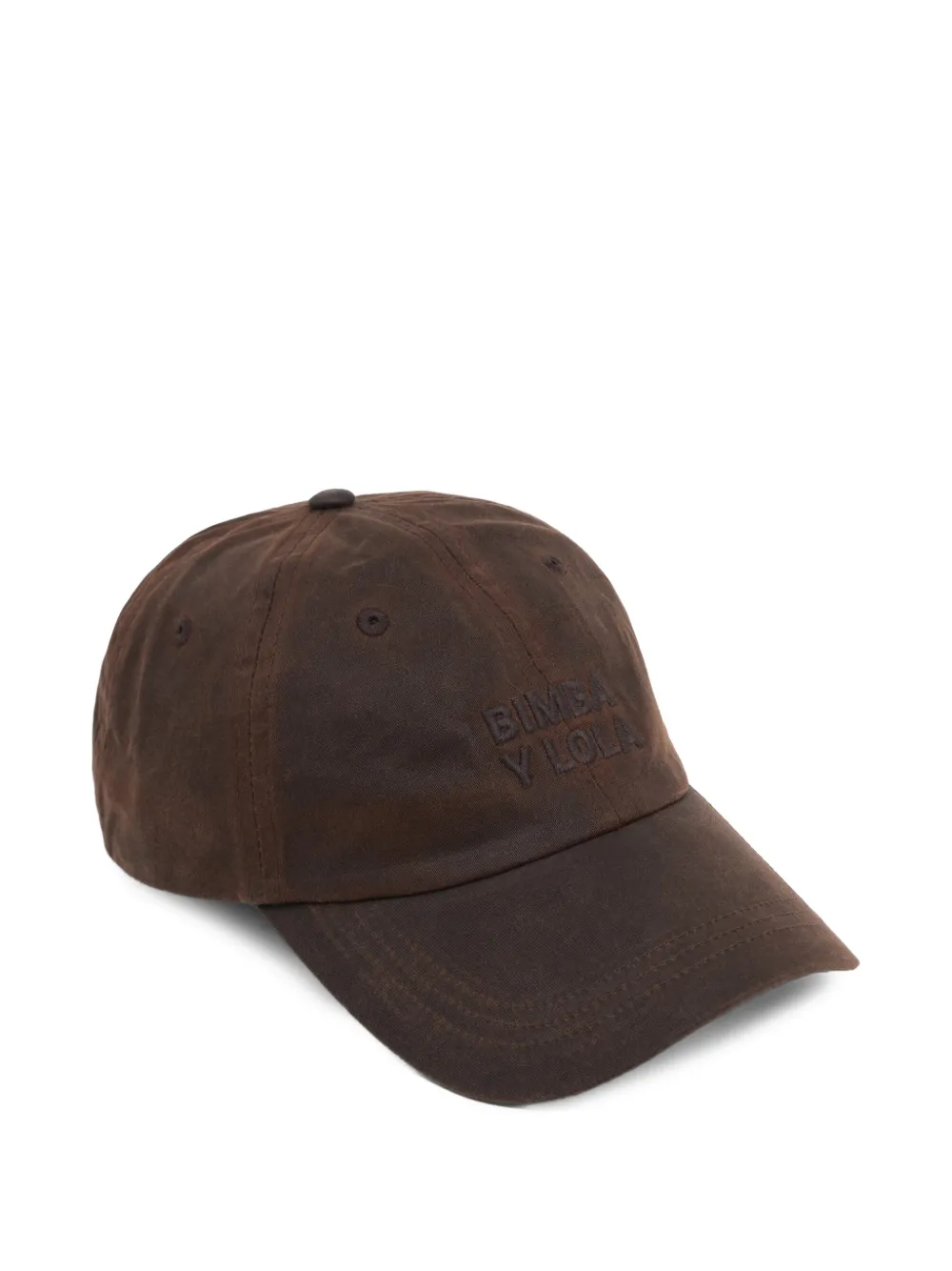 BIMBA Y LOLA brown coated fabric cap