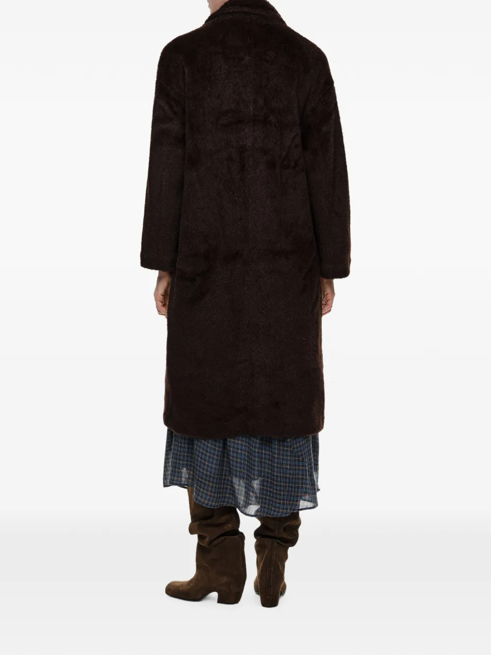 BIMBA Y LOLA Midi-jas van imitatiebont Bruin