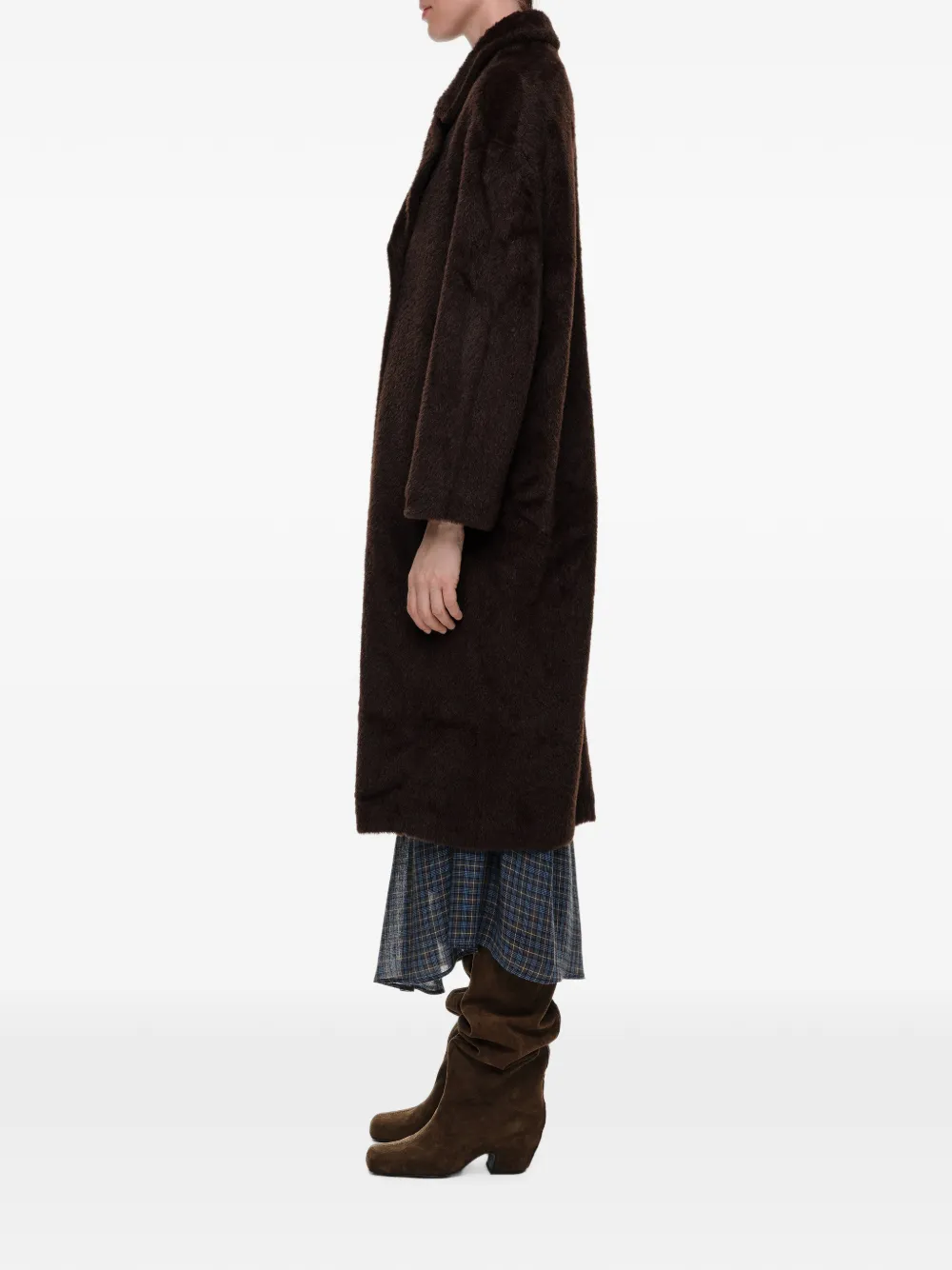 BIMBA Y LOLA Midi-jas van imitatiebont Bruin