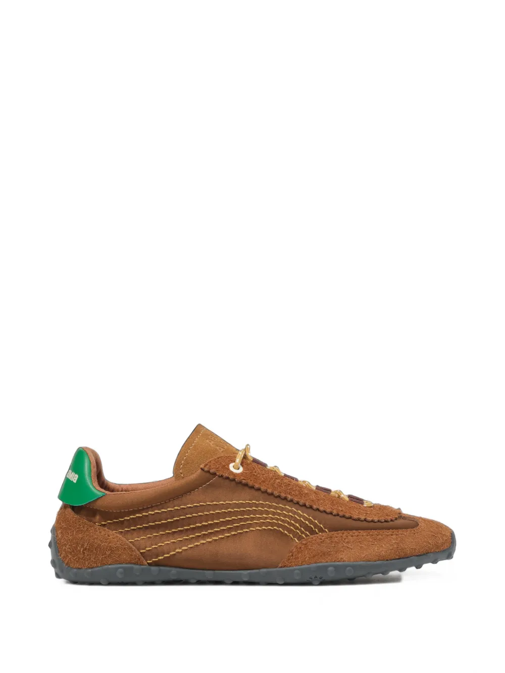 BIMBA Y LOLA tan suede and satin 13 22 sneakers