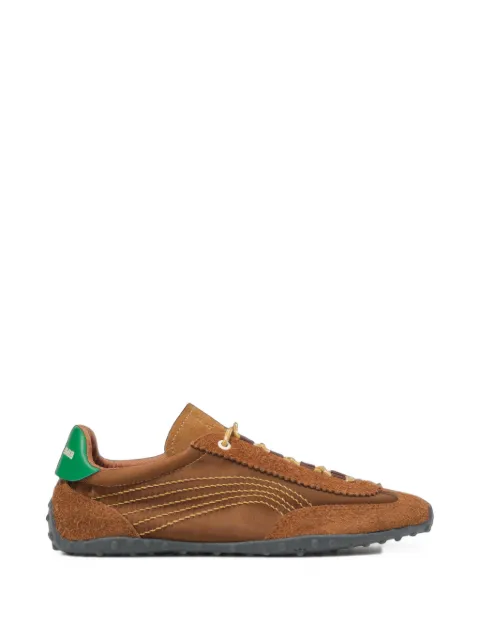 BIMBA Y LOLA  tan suede and satin 13 22 sneakers