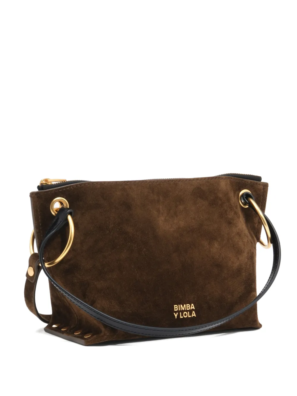 BIMBA Y LOLA Borsa a tracolla media in pelle - Marrone