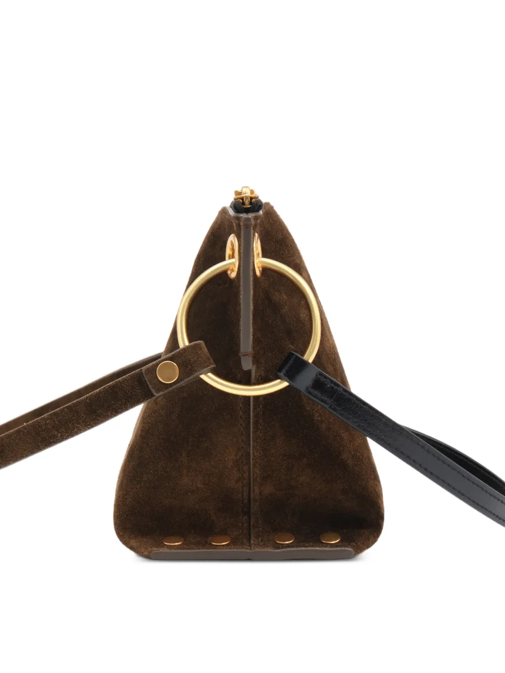 BIMBA Y LOLA Medium leren crossbodytas Bruin