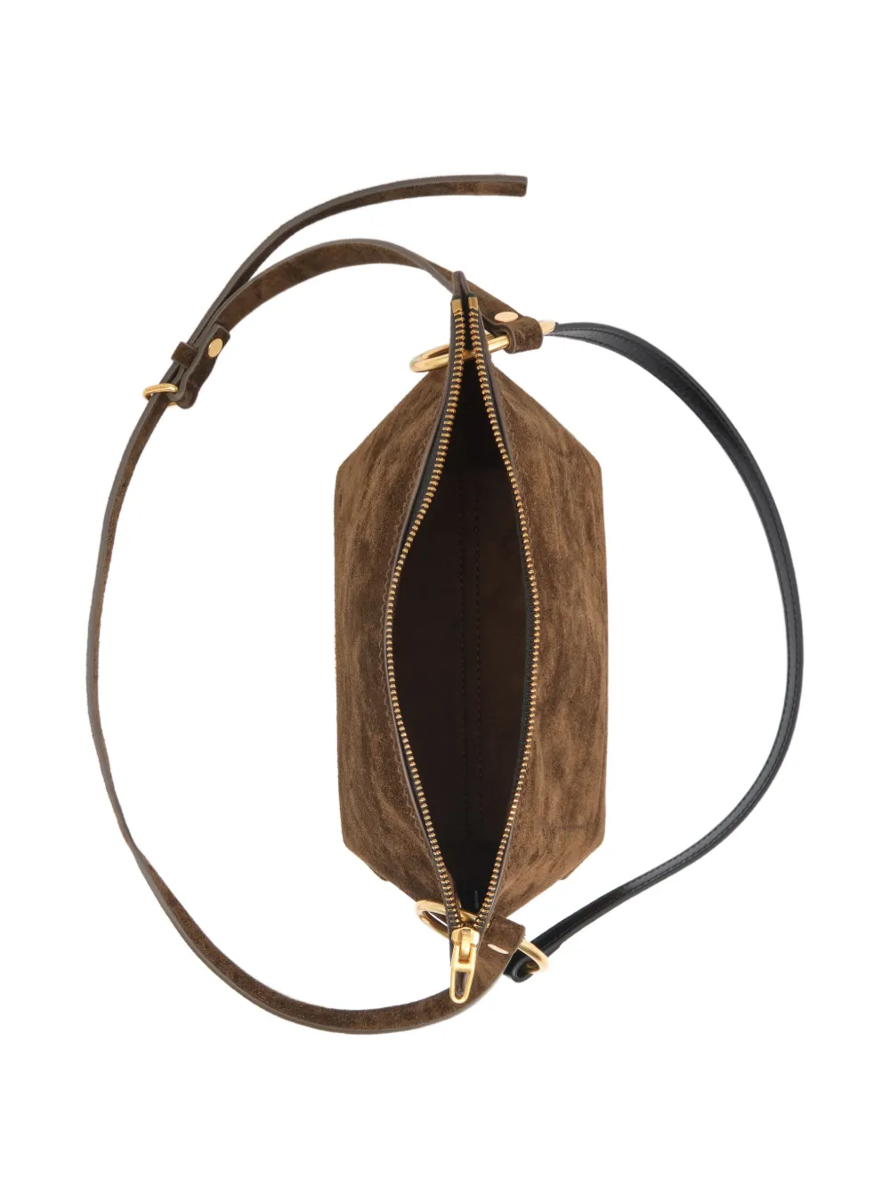 BIMBA Y LOLA Medium leren crossbodytas Bruin