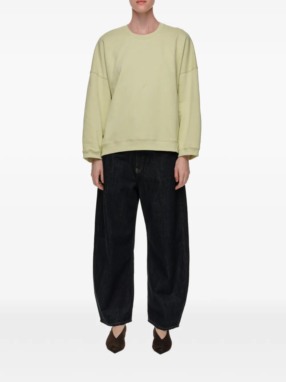 BIMBA Y LOLA Straight sweater met stiksels Geel