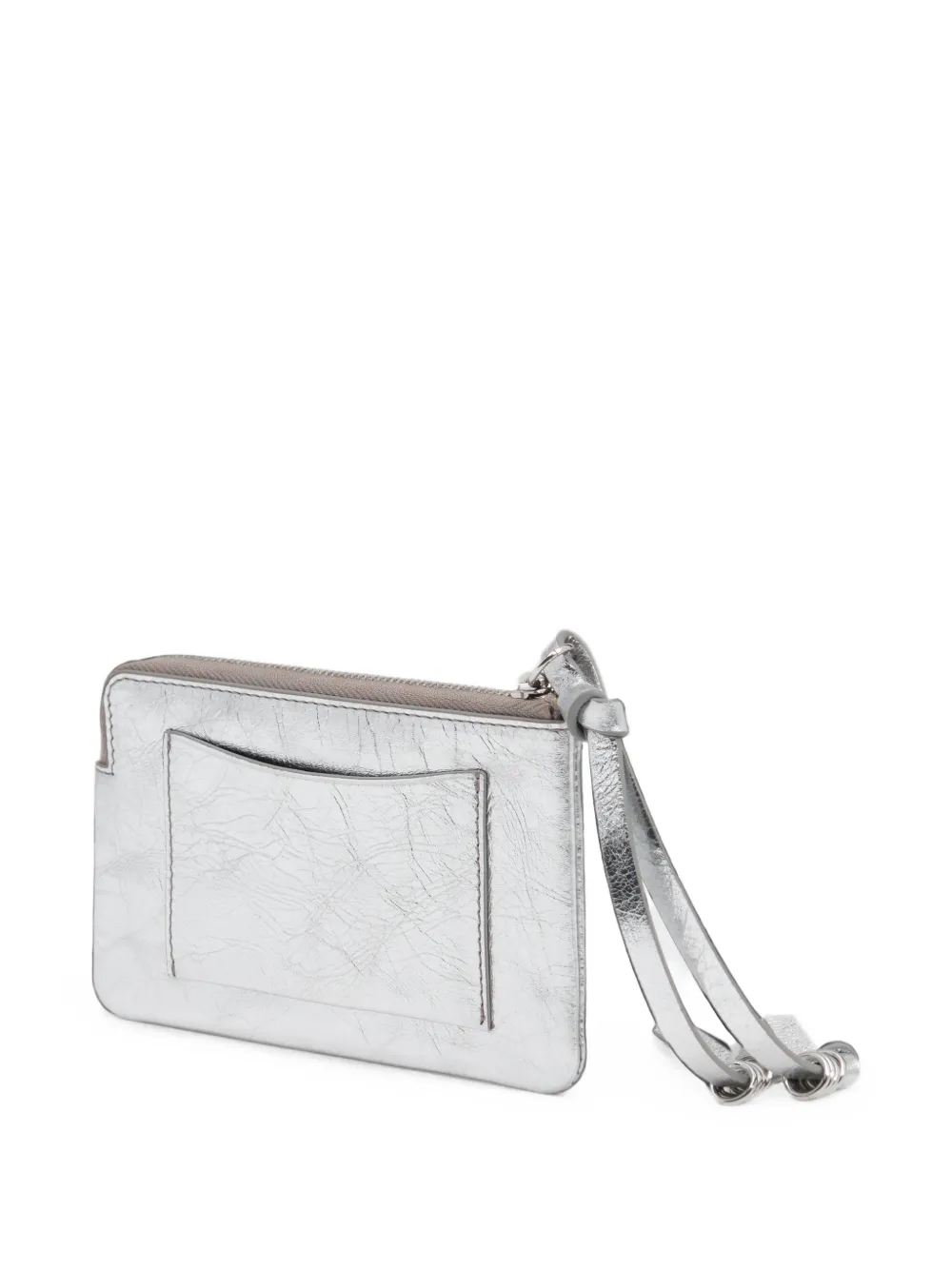BIMBA Y LOLA Kleine leren portemonnee Zilver