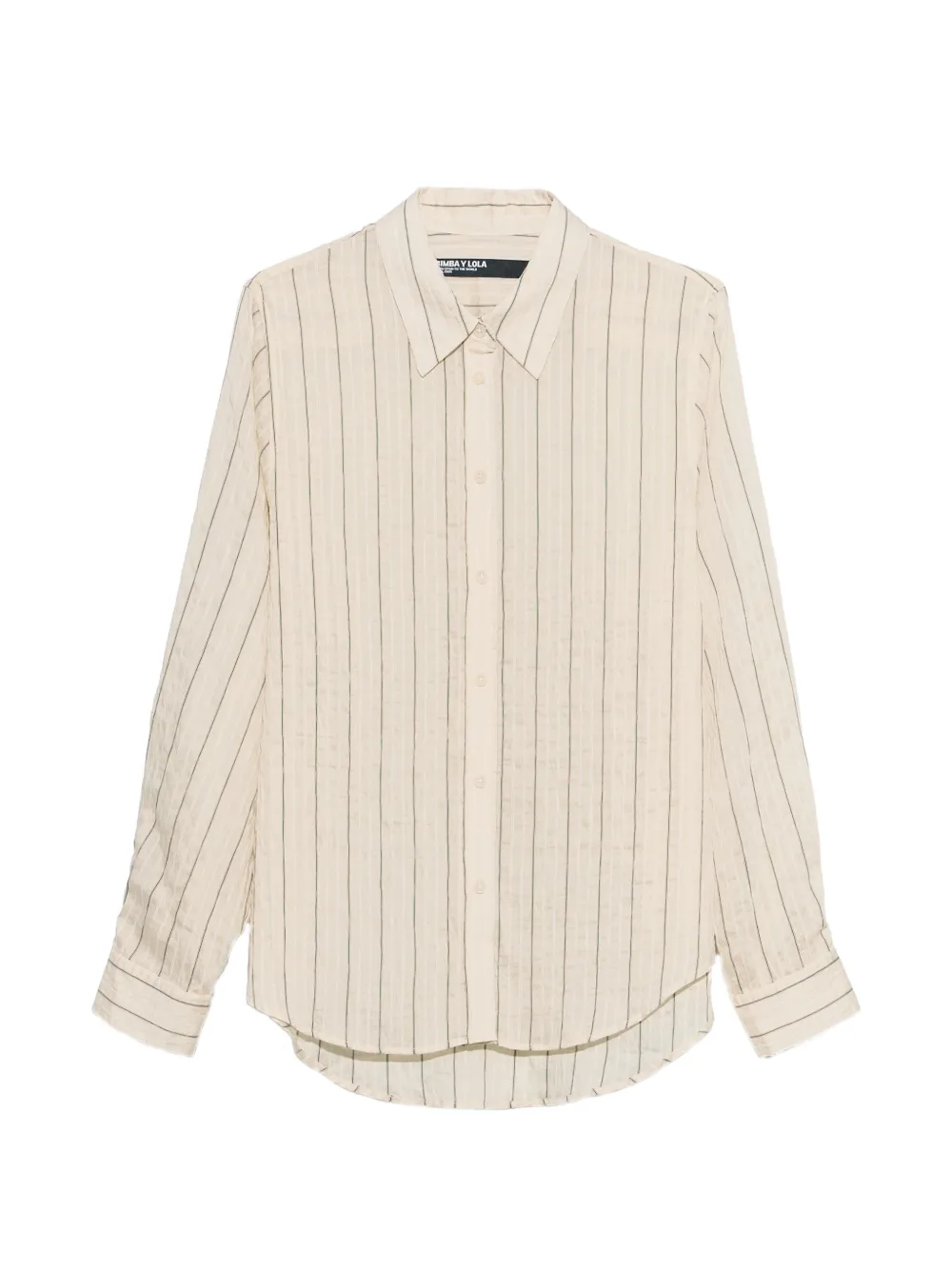 BIMBA Y LOLA vanilla straight-cut shirt