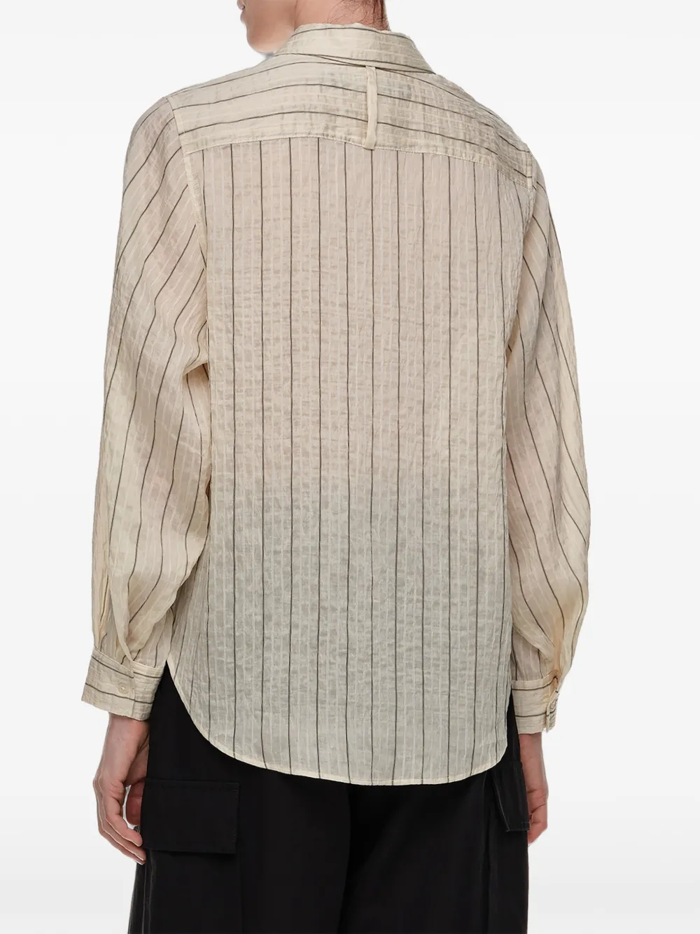 BIMBA Y LOLA Blouse met rechte pasvorm Beige