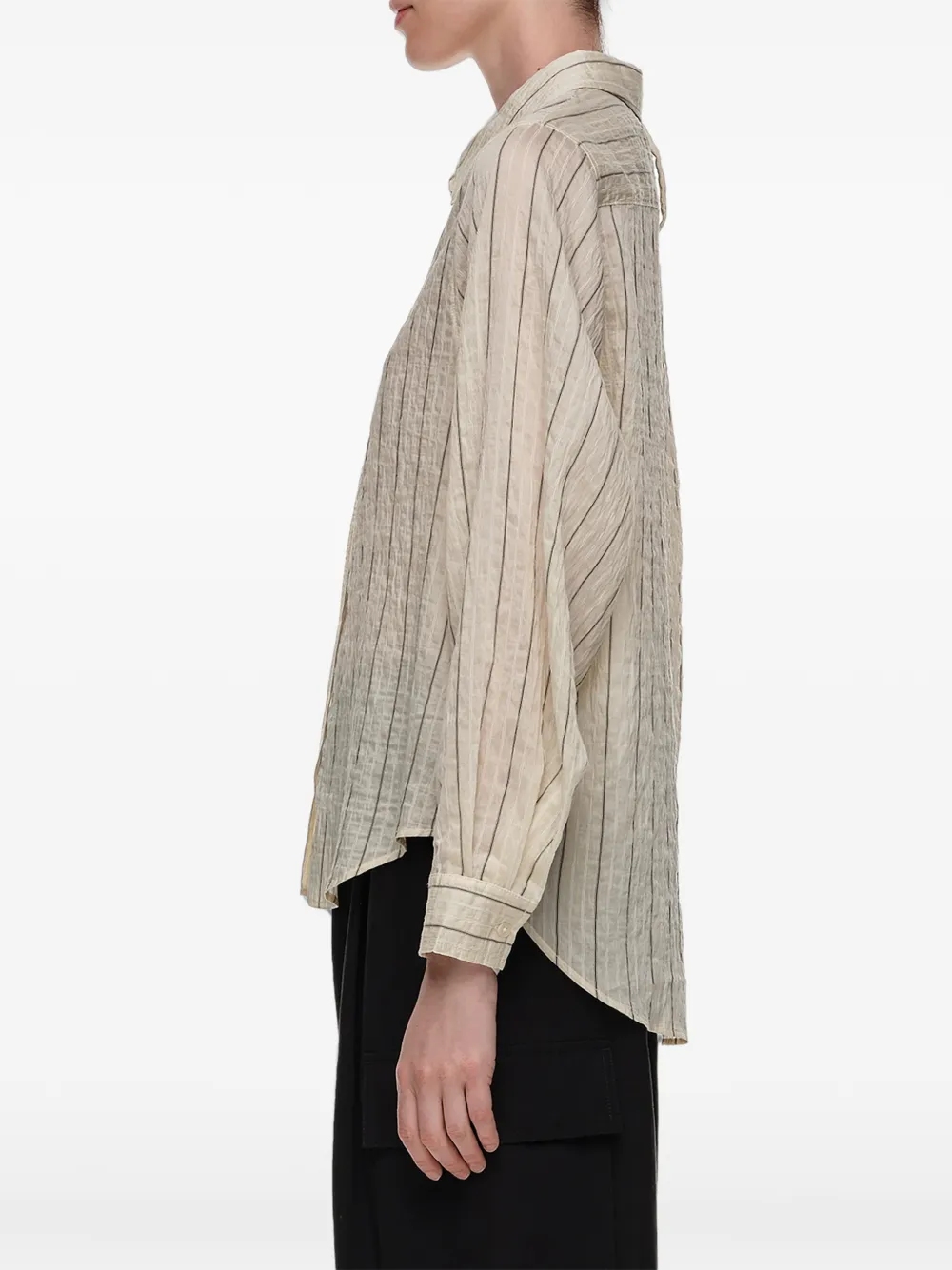 BIMBA Y LOLA Blouse met rechte pasvorm Beige