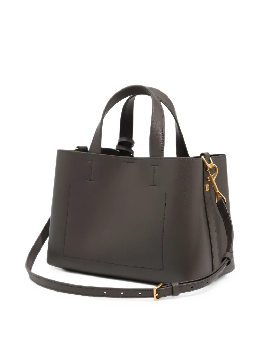 BIMBA Y LOLA Medium Chihuahua leren shopper Grijs