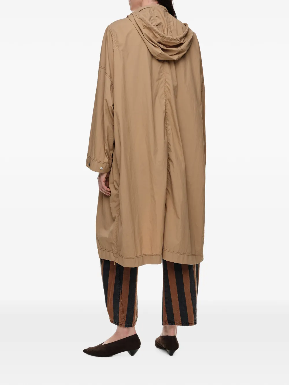 BIMBA Y LOLA Fluïde trenchcoat met A-lijn Beige