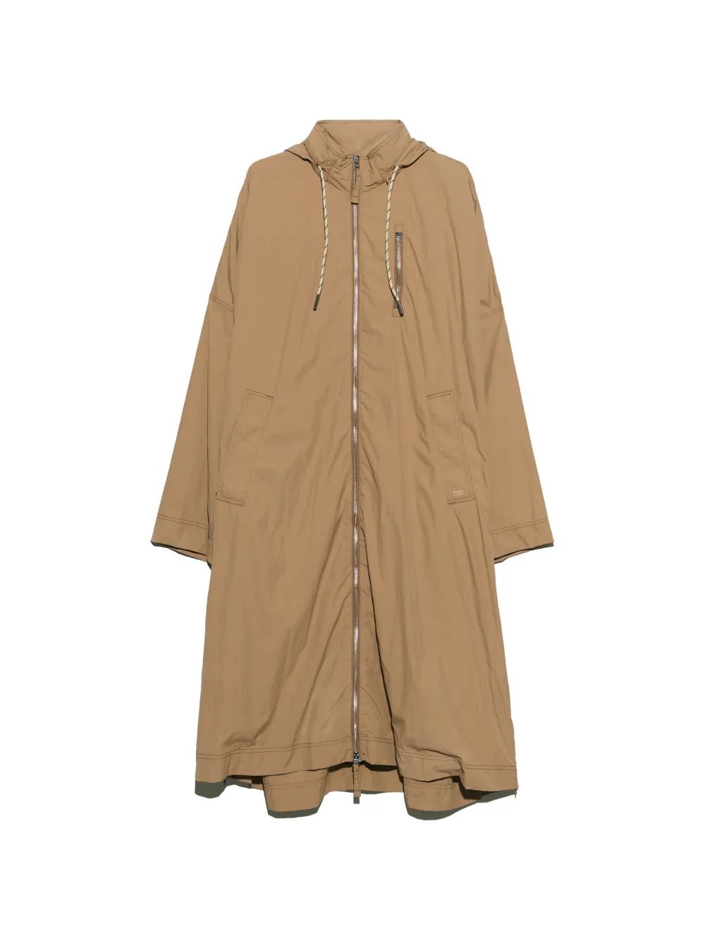 BIMBA Y LOLA trench évasé fluide à motif camel - Tons neutres BIMBA Y LOLA trench évasé fluide à motif camel - Tons neutres