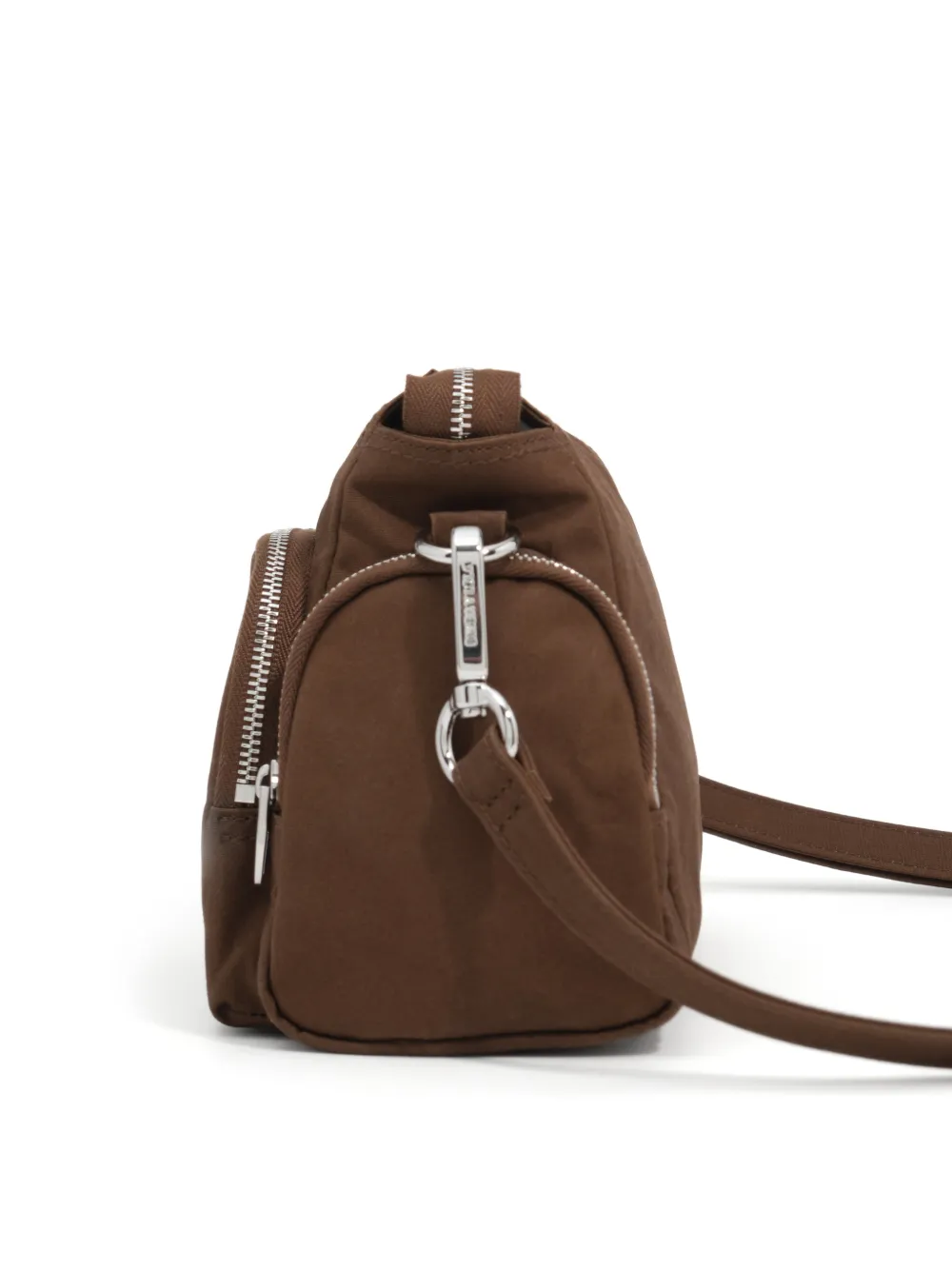 BIMBA Y LOLA Kleine katoenen crossbodytas met zak Bruin